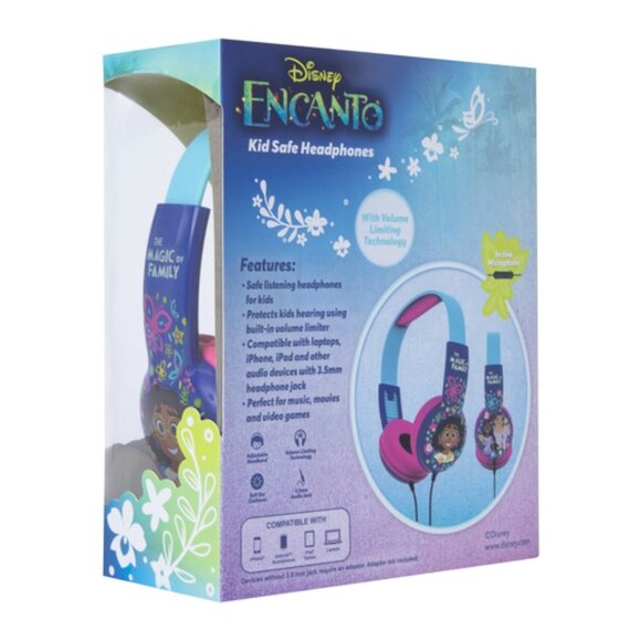 Disney Encanto Kid safe headphones with inline Mic new in box - Picture 2 of 3